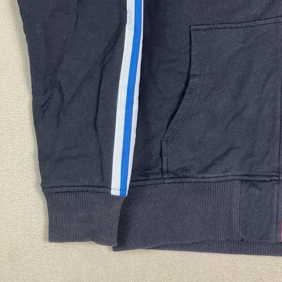 Adidas Original Hoodie Mens M Black Full Zip Reversable Heavyweight Athletic - Picture 6 of 12